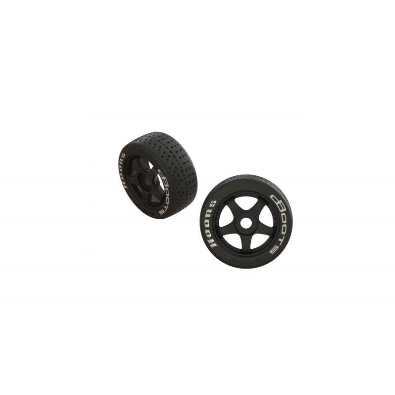 ARRMA DBoots Hoons 42/100 2.9 Belted Tyre White (Medium Compound) Pre Glued on 5-Spoke Wheel W/17mm Hex (2) (Infraction) (ARA550062)