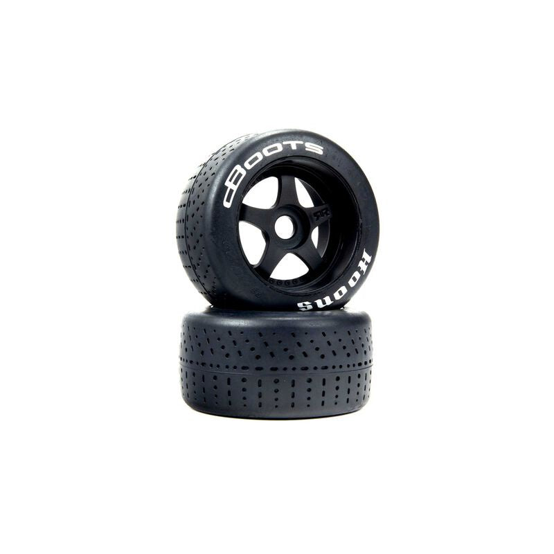 Arrma 1/7 dBoots Hoons 42/100mm Silver (Hard Compound) Belted Tires with 2.9 5-Spoke Wheels, 17mm Hex (2) (ARA550070)
