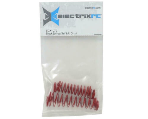 ECX  Electrix RC Shock Springs Set Soft (2) Red( ECX1079)