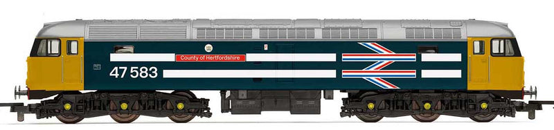 Hornby zTTS BR Cl.47 CntryOfHertfords BR, Class 47, Co-Co, 47583 ˜County of Hertfordshire ™ - Era 7(R30040TTS)