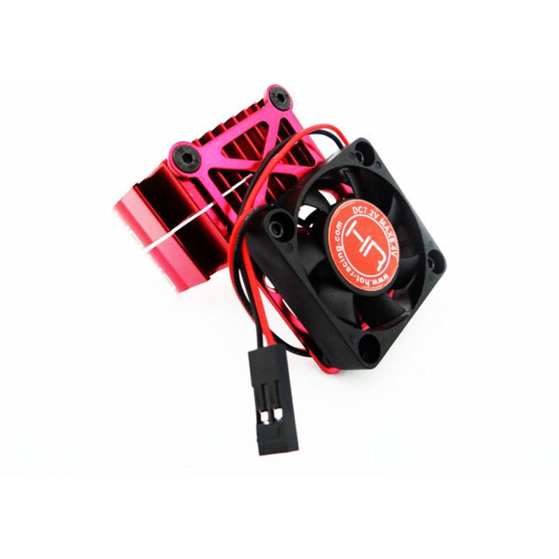 Clip-On Two-Piece Motor Heat Sink W/ Fan (Red) (MH550TE02)