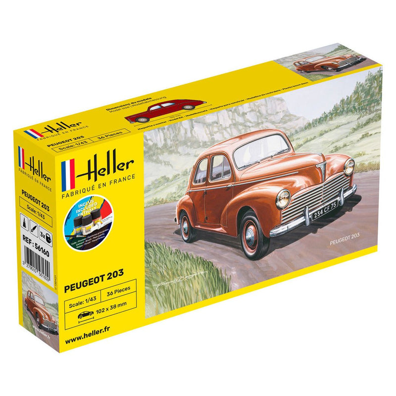 Heller 1/43 STARTER KIT PEUGEOT 203 (56160)