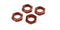 Kyosho Part Wheel Nut Red 4pcs (IFW472R)