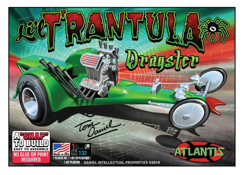 ATLANTIS  Tom Daniel Lil Trantula Show Rod Snap Plastic model kit 1/32 (M6651)