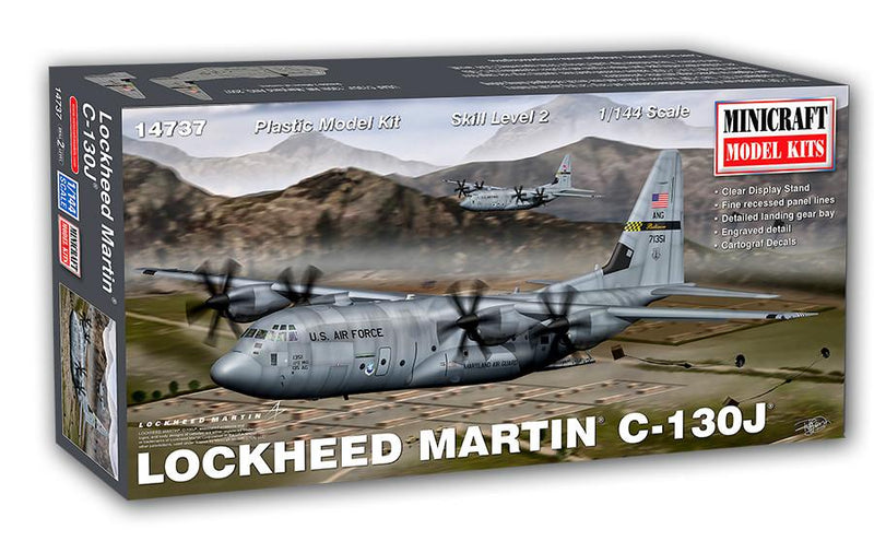 Minicraft 1/144 C-130J Hercules USAF (2 Decal Options) (MIN 14737)