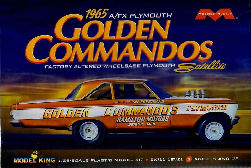 Moebius Models 1/25 A/FX Plymouth Golden Commandos 1965 (MOE 1237)