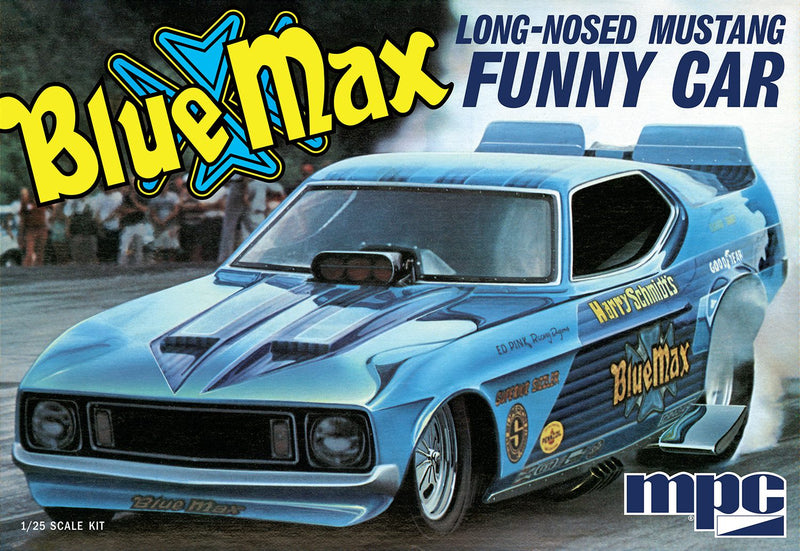 MPC 1/25 BLUE MAX LONG NOSE MUSTANG FUNNY CAR (MPC 0930)