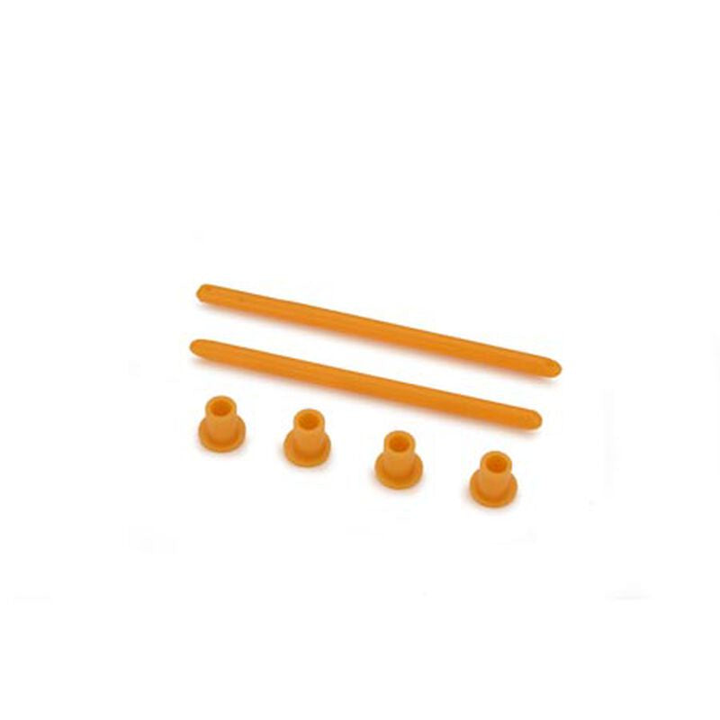 Parkzone 2-Wing Hold Down Rods w/Caps: J-3 Cub BL (PKZ1108)