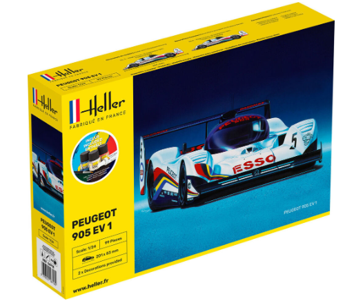 Heller 1/24 STARTER KIT PEUGEOT 905 EV 1 (56718)