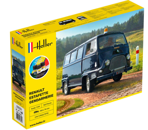 Heller 1/24 STARTER KIT RENAULT ESTAFETTE GENDARMERIE (56742)