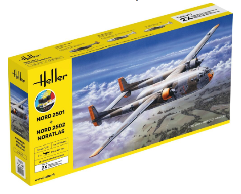 Heller 1/72  STARTER KIT NORD 2501 + NORD 2502 "NORATLAS" TWINSET (55374)