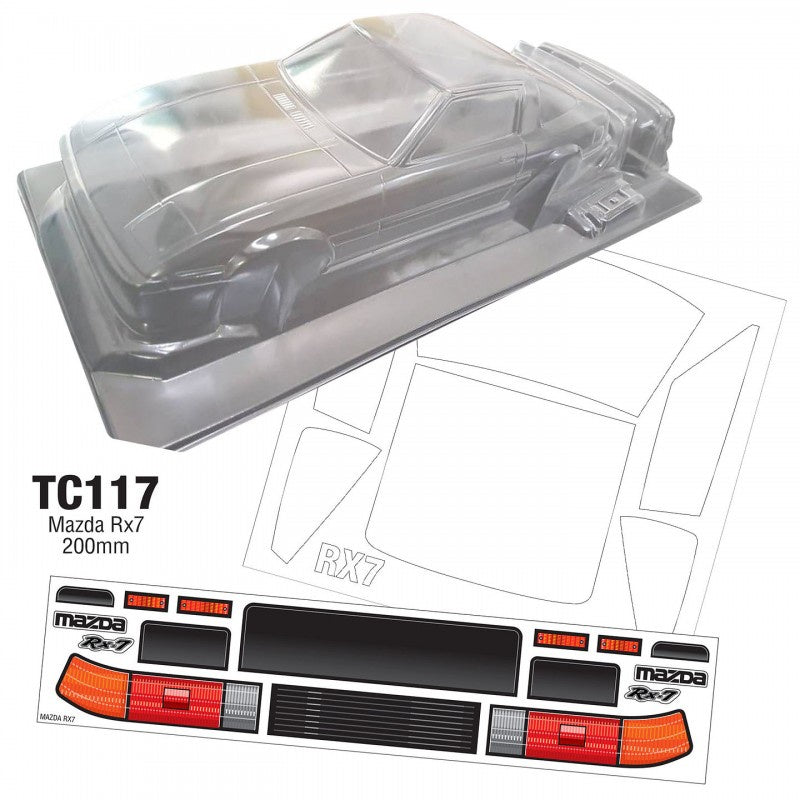 1/10 Mazda RX7 200mm Wide, WB 258mm (TC117 )