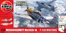(A50183) Messerschmitt Me262 & P-51D Mustang Dogfight Double