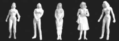 JTT HO-scale, Female Figures, White 10/pk (97108)