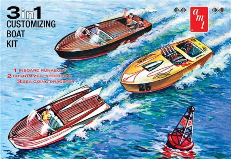 AMT 1/25 3 in 1 customizing boat kit (amt 1056)
