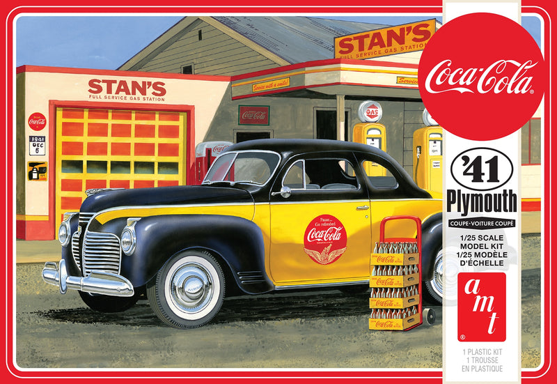 AMT 1941 PLYMOUTH COUPE (COCA-COLA) 1:25 SCALE MODEL KIT (amt1197)