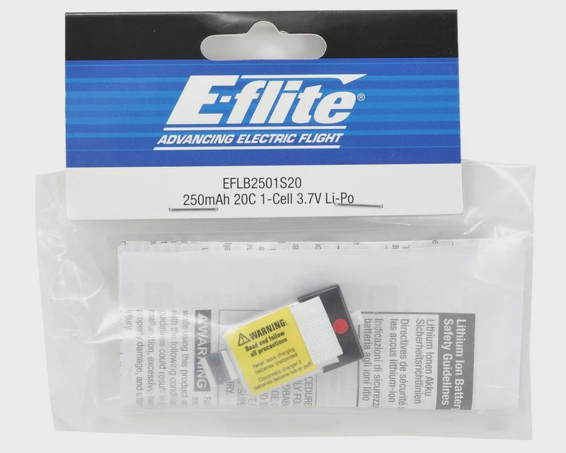 E-flite 1S LiPo Battery Pack 20C (3.7V/250mAh) (EFLB2501S20)