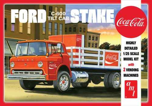 AMT FORD C600 STAKE BED W/COCA-COLA MACHINES 1:25 SCALE MODEL KIT (AMT1147/06)