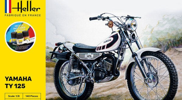 Heller 1/8 STARTER KIT Yamaha  TY 125 BIKE (56902)