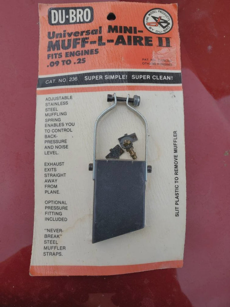 Vintage Du-Bro Universal .09- .35 Muff-L-Aire ll R/C Muffler (236)