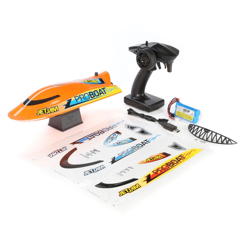 PROBOAT Jet Jam 12" Pool Racer Brushed RTR, Orange (PRB08031T1)