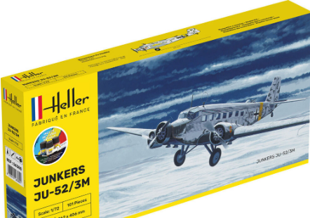 Heller 1/72 STARTER KIT Junkers JU-52/3M (56380)