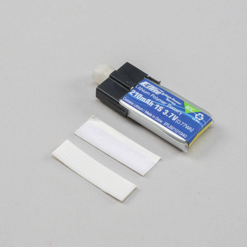 E-flite 210mAh 1S 3.7V 40C Li-Po Battery (EFLB2101S40)