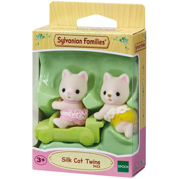 Sylvanian Families Silk Cat Twins with Ride-on(5422)