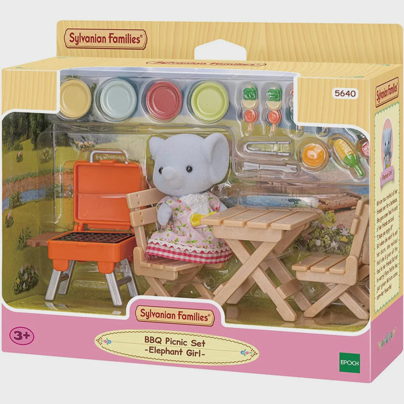 Sylvanian Families BBQ Picnic Set Elephant Girl (5640)