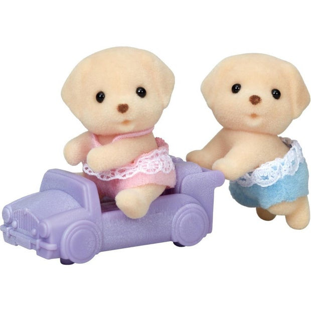 Sylvanian Families Yellow Labrador Twins with Ride-on (5430)