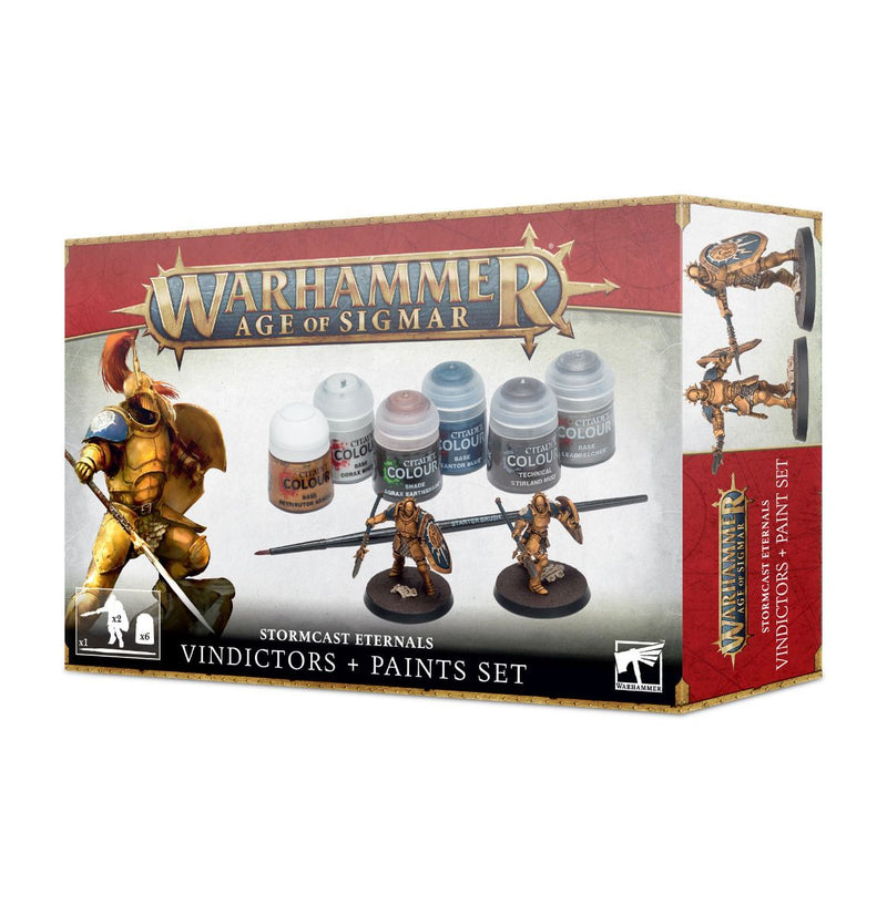 Warhammer Age Of Sigmar - Stormcast Eternals Vindictors + Paint Set (60-10)